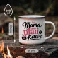 Kubek Emaliowany Dla Mamy Prezent Na Dzień Mamy Dla Kobiety: Mama Z Humorem Kubek Emaliowany Dla Mamy Prezent Na Dzień Mamy Dla Kobiety: Mama Z Humorem