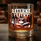 Szklanka Do Whisky Dla Miłośnika Książek Prezent Dla Mężczyzny: Literki I Litry Szklanka Do Whisky Dla Miłośnika Książek Prezent Dla Mężczyzny: Literki I Litry