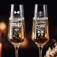 Dwa Kieliszki Do Szampana Na Ślub Prezent Dla Pary Młodej Pary: Razem Na Zawsze Dwa Kieliszki Do Szampana Na Ślub Prezent Dla Pary Młodej Pary: Razem Na Zawsze