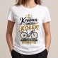 Koszulka Damska Biała Dla Rowerzystki Prezent Dla Kobiety: Rowerowa Elegancja