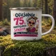 Kubek Emaliowany Dla 75 Latki Prezent Na 75 Urodziny Dla Kobiety: Szalona Siedemdziesiątka Kubek Emaliowany Dla 75 Latki Prezent Na 75 Urodziny Dla Kobiety: Szalona Siedemdziesiątka