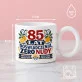 Kubek Z Okrągłym Uchem Dla 85 Latki Prezent Na 85 Urodziny Dla Kobiety: Śródziemnomorska Retro
