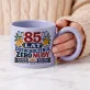 Kubek Z Okrągłym Uchem Dla 85 Latki Prezent Na 85 Urodziny Dla Kobiety: Śródziemnomorska Retro