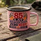 Kubek Emaliowany Dla 85 Latki Prezent Na 85 Urodziny Dla Kobiety: Śródziemnomorska Retro Kubek Emaliowany Dla 85 Latki Prezent Na 85 Urodziny Dla Kobiety: Śródziemnomorska Retro