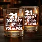 Szklanka Do Whisky Na 21 Urodziny Prezent Dla Mężczyzny: 21 Dorosły? Pół Na Pół Szklanka Do Whisky Na 21 Urodziny Prezent Dla Mężczyzny: 21 Dorosły? Pół Na Pół