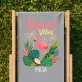 Leżak Z Nadrukiem Dla Kobiety Prezent Dla Kobiety: Tropical Vibes Leżak Z Nadrukiem Dla Kobiety Prezent Dla Kobiety: Tropical Vibes