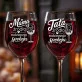 Dwa Kieliszki Do Wina Dla Rodziców Prezent Dla Pary: Mama I Tata Dwa Kieliszki Do Wina Dla Rodziców Prezent Dla Pary: Mama I Tata