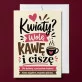 Kartka z Życzeniami Na Dzień Kobiet Dla Kobiety Kobiety: Kawowy Humor