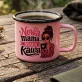 Kubek Emaliowany Na Narodziny Dziewczynki Prezent Dla Kobiety: Nocna Bohaterka Kubek Emaliowany Na Narodziny Dziewczynki Prezent Dla Kobiety: Nocna Bohaterka