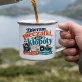 Kubek Emaliowany Dla Podróżniczki Prezent Dla Kobiety: Podróżniczka Retro Kubek Emaliowany Dla Podróżniczki Prezent Dla Kobiety: Podróżniczka Retro