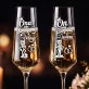 Dwa Kieliszki Do Szampana Na Ślub Prezent Dla Pary Młodej Pary: Bąbelkowa Para Dwa Kieliszki Do Szampana Na Ślub Prezent Dla Pary Młodej Pary: Bąbelkowa Para