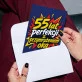 Kartka z Życzeniami Dla 55 Latka Na 55 Urodziny Dla Mężczyzny: Przekorny Jubilat