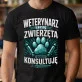 Koszulka Męska Dla Weterynarza Prezent Dla Mężczyzny: Leczę Zwięrzęta