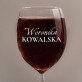 Imię i nazwisko - Grawerowany Kieliszek do wina