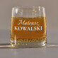 Imię i nazwisko - Szklanka do whisky