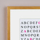 Imię z alfabetu - wydruk obramowany
