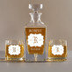 Inicjał - Zestaw Grawerowana Karafka I Szklanki Do Whisky