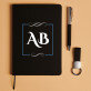 Inicjały - Zestaw z notatnikiem