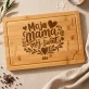 Deska Do Krojenia z Grawerem Dla Mamy Prezent Na Dzień Mamy Dla Kobiety: Moja Mama, Mój Świat Deska Do Krojenia z Grawerem Dla Mamy Prezent Na Dzień Mamy Dla Kobiety: Moja Mama, Mój Świat
