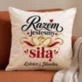 Poduszka Dekoracyjna Na Rocznicę Prezent Na Walentynki Dla Pary: Razem Jesteśmy Siłą