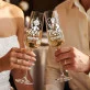 Dwa Kieliszki Do Szampana Na 50 Rocznicę Ślubu Prezent Dla Pary: Złota Para Dwa Kieliszki Do Szampana Na 50 Rocznicę Ślubu Prezent Dla Pary: Złota Para