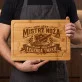 Deska Do Krojenia Na Imieniny Prezent Dla Mężczyzny: Herb Mistrza Noża Deska Do Krojenia Na Imieniny Prezent Dla Mężczyzny: Herb Mistrza Noża