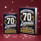 Kartka z Życzeniami Na 70 Urodziny Dla 70 Latka Mężczyzny: Legenda 70 Lat