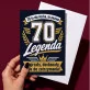 Kartka z Życzeniami Na 70 Urodziny Dla 70 Latka Mężczyzny: Legenda 70 Lat