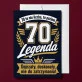 Kartka z Życzeniami Na 70 Urodziny Dla 70 Latka Mężczyzny: Legenda 70 Lat