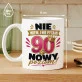 Kubek Z Nadrukiem Na 90 Urodziny Prezent Dla Kobiety: 90 Nowy Poziom Kubek Z Nadrukiem Na 90 Urodziny Prezent Dla Kobiety: 90 Nowy Poziom