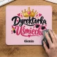 Podkładka Pod Myszkę Na Dzień Dziewczyny Prezent Dla Kobiety: Dyrektorka Uśmiechu Podkładka Pod Myszkę Na Dzień Dziewczyny Prezent Dla Kobiety: Dyrektorka Uśmiechu