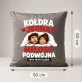 Poduszka Dekoracyjna Na Rocznicę Prezent Na Walentynki Dla Pary: Kołdra Jedna, Miłość Podwójna Poduszka Dekoracyjna Na Rocznicę Prezent Na Walentynki Dla Pary: Kołdra Jedna, Miłość Podwójna