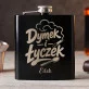 Piersiówka Z Grawerem Dla Palacza Prezent Dla Mężczyzny: Dymek I Łyczek Piersiówka Z Grawerem Dla Palacza Prezent Dla Mężczyzny: Dymek I Łyczek
