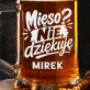 Kufel Personalizowany z Grawerem Dla Wegetarianina Prezent Dla Mężczyzny: Roślinny Humor