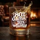 Szklanka Do Whisky Na 80 Urodziny Prezent Dla Kobiety: 80% Dama, 20% Whisky Szklanka Do Whisky Na 80 Urodziny Prezent Dla Kobiety: 80% Dama, 20% Whisky