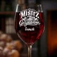 Kieliszek Do Wina z Grawerem Dla Grzybiarza Prezent Dla Mężczyzny: Mistrz Grzybobrania