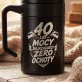 Kubek Termiczny Z Grawerem Dla Czterdziestolatka Prezent Na 40 Urodziny Dla Mężczyzny: 40 Lat Zero Ochoty