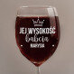 Jej wysokość babcia - Grawerowany Kieliszek do wina