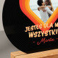 Jesteś dla mnie wszystkim - Wydruk na szkle akrylowym płyta winylowa