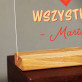 Jesteś dla mnie wszystkim - Wydruk na szkle akrylowym z podstawką