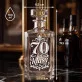 Karafka Do Wódki z Grawerem Na 70 Urodziny Prezent: 70 Lat Klasy - Ornament
