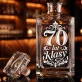 Karafka Do Wódki z Grawerem Na 70 Urodziny Prezent: 70 Lat Klasy - Ornament