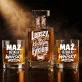 Zestaw Do Whisky Na 15 Rocznicę Ślubu Prezent Dla Mężczyzny: Typograficzny Toast