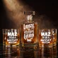 Zestaw Do Whisky Na 15 Rocznicę Ślubu Prezent Dla Mężczyzny: Typograficzny Toast