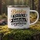 Kubek Emaliowany Dla Siostry Zakonnej Prezent Dla Kobiety: Kawa I Powołanie Kubek Emaliowany Dla Siostry Zakonnej Prezent Dla Kobiety: Kawa I Powołanie