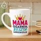 Kubek Z Nadrukiem Na Dzień Mamy Prezent Dla Mamy Kobiety: Mama Ogarnia