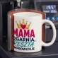 Kubek Z Nadrukiem Na Dzień Mamy Prezent Dla Mamy Kobiety: Mama Ogarnia