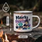 Kubek Emaliowany Dla Malarki Prezent Dla Kobiety: Malarska Dusza Kubek Emaliowany Dla Malarki Prezent Dla Kobiety: Malarska Dusza