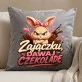 Poduszka Dekoracyjna Na Wielkanoc Prezent Dla Kobiety: Zajączku, Dawaj Czekoladę