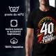 Koszulka Męska Na 40 Prezent Dla Mężczyzny: Czterdzieści Turbo